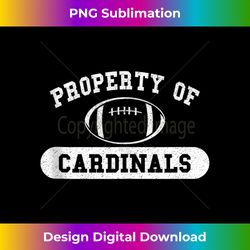 property of cardinals football tank top - urban sublimation png design - ideal for imaginative endeavors