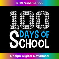 100th day of school soccer sport 100 days of school - futuristic png sublimation file - reimagine your sublimation pieces