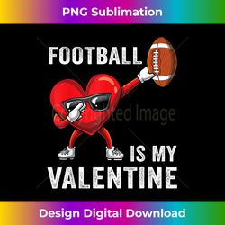 cute football lover heart dabbing valentines day boys gift - bespoke sublimation digital file - chic, bold, and uncompromising