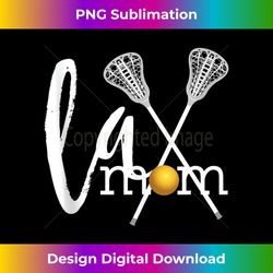 lax mom with lacrosse sticks and ball lax player mom tank top - eco-friendly sublimation png download - striking & memorable impressions