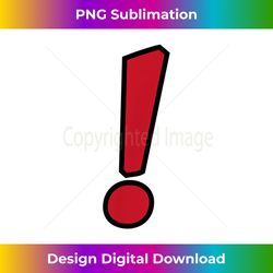 red exclamation mark  alert - minimalist sublimation digital file - lively and captivating visuals