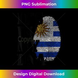 uruguay it's in my dna fingerprint uruguay flag roots pride - classic sublimation png file - enhance your art with a dash of spice