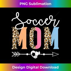 soccer mom cute soccer game mother's day leopard tank top - sublimation-optimized png file - challenge creative boundaries
