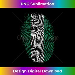 nigerian flag gift fingerprint patriotic nigeria - bespoke sublimation digital file - striking & memorable impressions