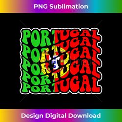 portuguese flag - retro wavy portugal pride - futuristic png sublimation file - customize with flair