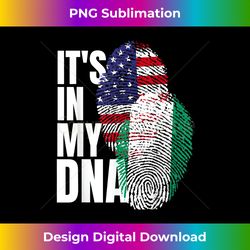 american and nigerian mix dna heritage flag - sublimation-optimized png file - craft with boldness and assurance