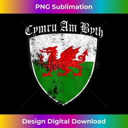 welsh flag cymru am byth tank top - sublimation-optimized png file - ideal for imaginative endeavors