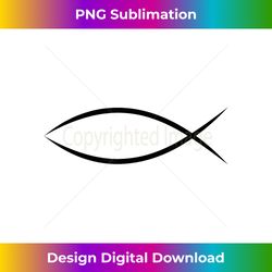 ichthys ichthus jesus fish christian symbol - artisanal sublimation png file - infuse everyday with a celebratory spirit