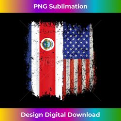 costa rican american flag costa rica usa pride - sublimation-optimized png file - immerse in creativity with every design