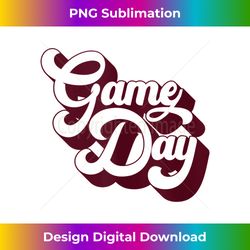 game day vintage burgundy sports soccer football mom tee tank top - timeless png sublimation download - elevate your style with intricate details