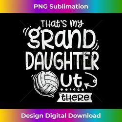 that's my granddaughter out there volleyball grandma women v-neck - chic sublimation digital download - enhance your art with a dash of spice