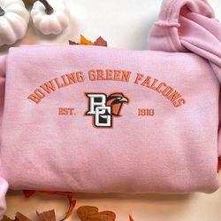 ncaa embroidered shirt, bowling green falcons embroidered sweatshirt, bowling green falcons logo, embroidered hoodie