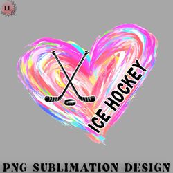 hockey png ice hockey watercolor heart brush