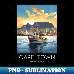 a pop art travel print of cape town - south africa - special edition sublimation png file - unleash your inner rebellion