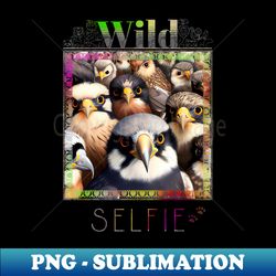 bird falcon wild nature funny happy humor photo selfie - png transparent sublimation file - stunning sublimation graphics