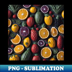 many tropical and exotic fruits pattern - unique sublimation png download - stunning sublimation graphics