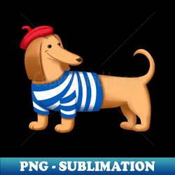 Cartoon cute dachshund - PNG Transparent Sublimation File - Instantly Transform Your Sublimation Projects