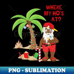 mens funny christmas black adult humor santa - professional sublimation digital download - add a festive touch to every day