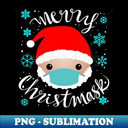 merry christmask  - santa claus design - premium png sublimation file - instantly transform your sublimation projects