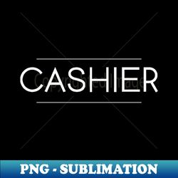 cashier minimalist design - retro png sublimation digital download - unleash your creativity