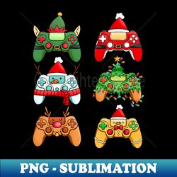 cute christmas gaming controllers santa funny boy gamer - trendy sublimation digital download - instantly transform your sublimation projects