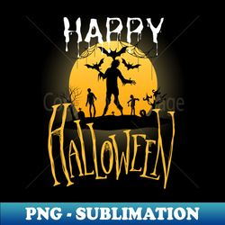 happy halloween - elegant sublimation png download - perfect for creative projects