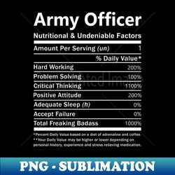 army officer - nutritional and undeniable factors - exclusive png sublimation download - spice up your sublimation projects