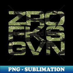 zero fucks given - tiger print camo style - special edition sublimation png file - defying the norms