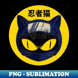 neko ninja head - artistic sublimation digital file - perfect for personalization