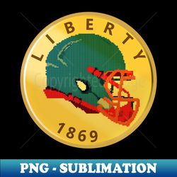 pixel football helmet coin - instant sublimation digital download - instantly transform your sublimation projects