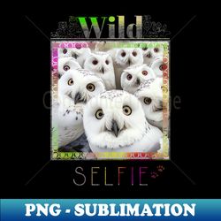 owl bird wild nature funny happy humor photo selfie - exclusive png sublimation download - create with confidence