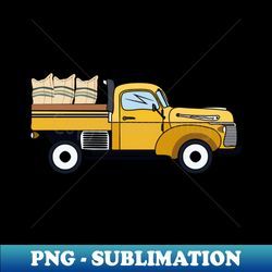 yellow old farm truck - Artistic Sublimation Digital File - Spice Up Your Sublimation Projects