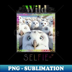 Owl Bird Wild Nature Funny Happy Humor Photo Selfie - High-Resolution PNG Sublimation File - Boost Your Success with this Inspirational PNG Download