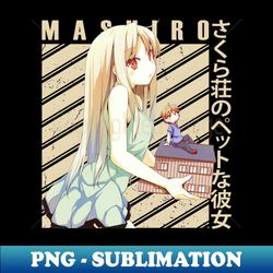mashiro and soratas journey wear the magic with trendy t-shirt art from the anime - digital sublimation download file - unleash your inner rebellion