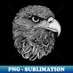 eagle bear head portrait animal gym falconry - stylish sublimation digital download - unleash your creativity