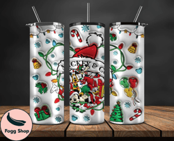 christmas 20oz tumbler wrap png, christmas 3d inflated puffy tumbler wrap png, grinchmas 20oz png 08