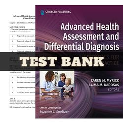 latest 2023 advanced health assessment and differential diagnosis essentials 1st edition myrick test bank