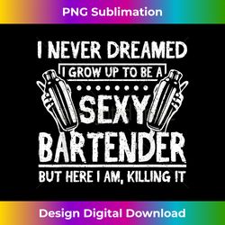 sexy bartender - futuristic png sublimation file - customize with flair