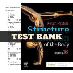 latest 2023 structure & function of the body 16th edition by kevin t. patton test bank | all chapters included