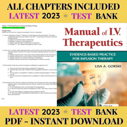 latest 2023 phillips's manual of i.v. therapeutics: evidence-based practice for infusion 8th edition gorski test bank