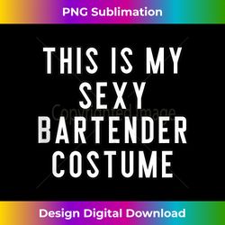 couples halloween s this is my sexy bartender costume tank top - contemporary png sublimation design - customize with flair