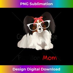 womens papillon mom bandana womens papillon dog raglan baseball tee - sublimation-optimized png file - tailor-made for sublimation craftsmanship