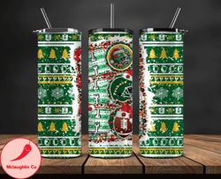 green bay packers christmas ho ho ho tumbler wrap, nfl merry christmas png, nfl, nfl football png 08