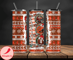 cleveland browns christmas ho ho ho tumbler wrap, nfl merry christmas png, nfl, nfl football png 20