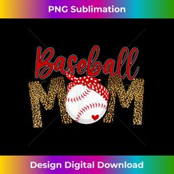 leopard baseball mom mother's day red headband women - classic sublimation png file - immerse in creativity with every design