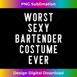 couples halloween s worst sexy bartender costume ever - artisanal sublimation png file - elevate your style with intricate details