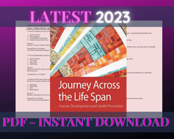 latest 2023 journey across the life span: human development and health promotion, 6th edition polan test bank