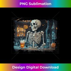 scary bartender halloween skeleton monster beer bourbon - bespoke sublimation digital file - channel your creative rebel