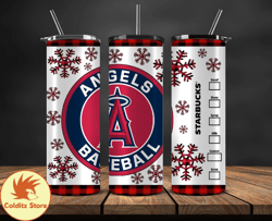 los angeles angels png, christmas mlb tumbler png , mlb christmas tumbler wrap 03