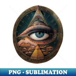 tattoo eye and pyramid - premium png sublimation file - instantly transform your sublimation projects